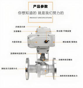 電動球閥Q941F-16P DN50（接線圖說明書）